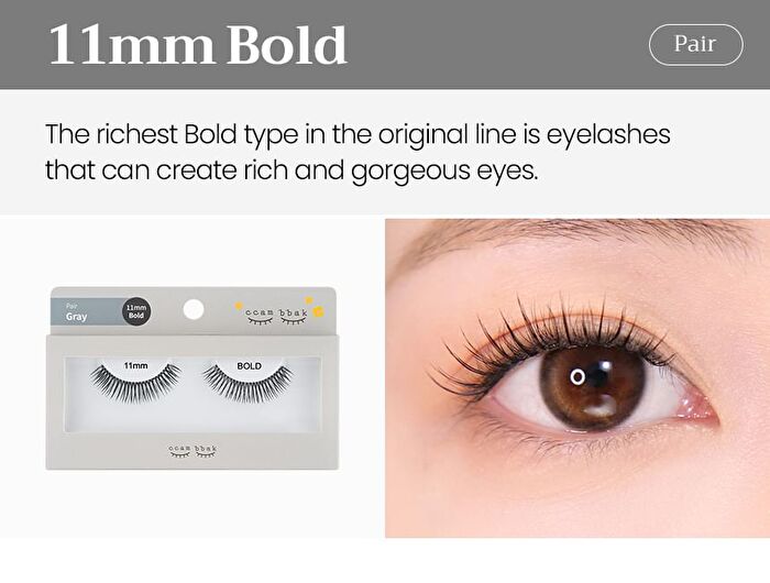 Original Bold Eyelash Pair - 3 Types - 11mm