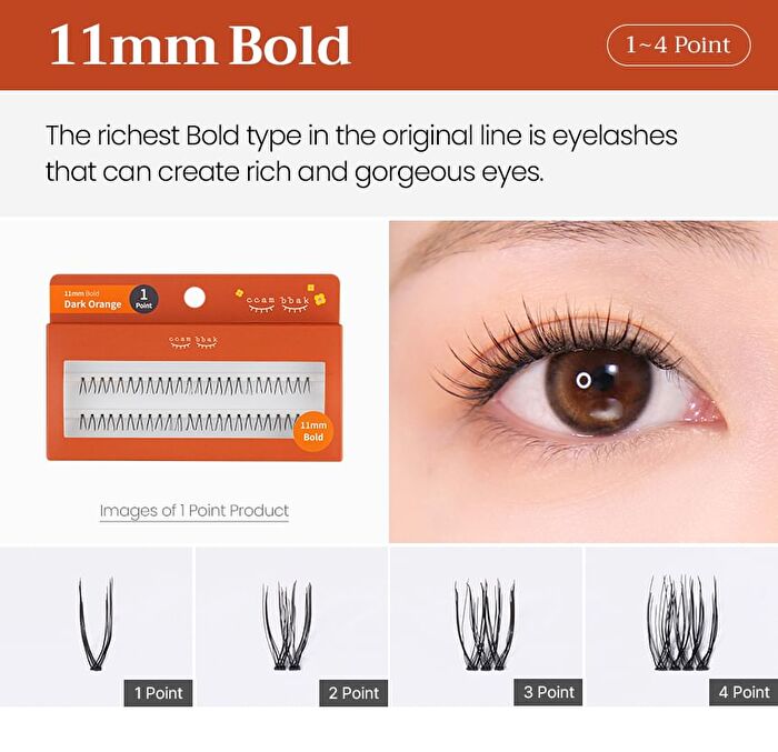 Original Bold Eyelash 1 Point - 3 Types - 10mm