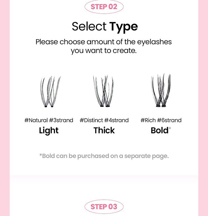 Original Eyelash 2 Points - 13 Types - 9mm Brown