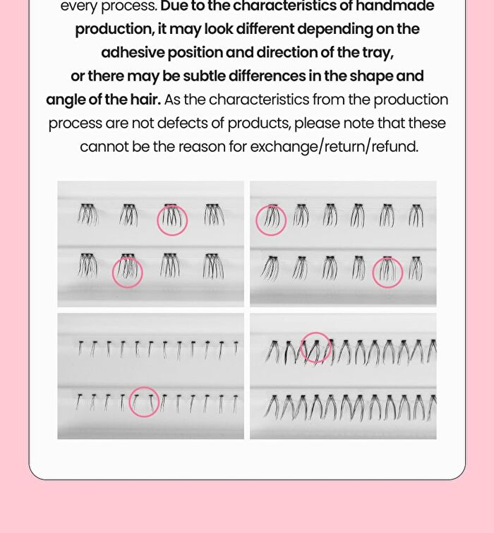 Original Eyelash 1 Point - 13 Types - 10mm Brown