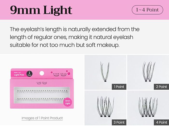 Original Eyelash 1 Point - 13 Types - 8mm Thick