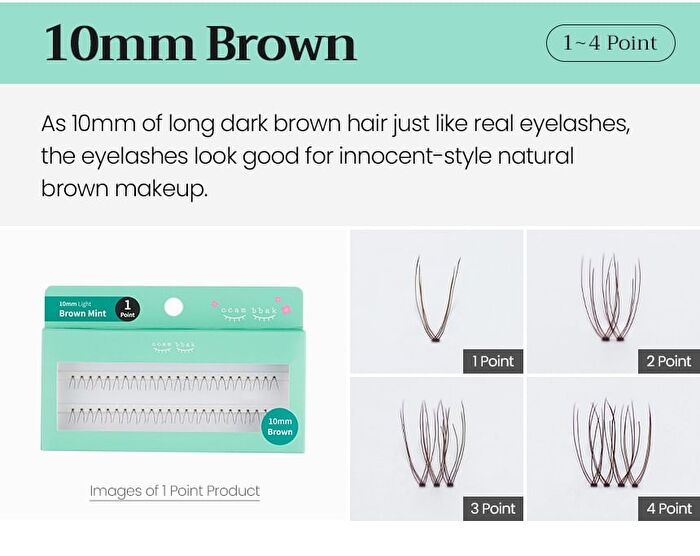 Original Eyelash 1 Point - 13 Types - 11mm Thick
