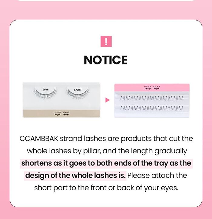 Original Eyelash 2 Points - 13 Types - 12mm Thick