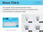 Original Eyelash 1 Point - 13 Types - Under Black
