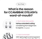 Original Eyelash 4 Points - 9 Types - 9mm Light
