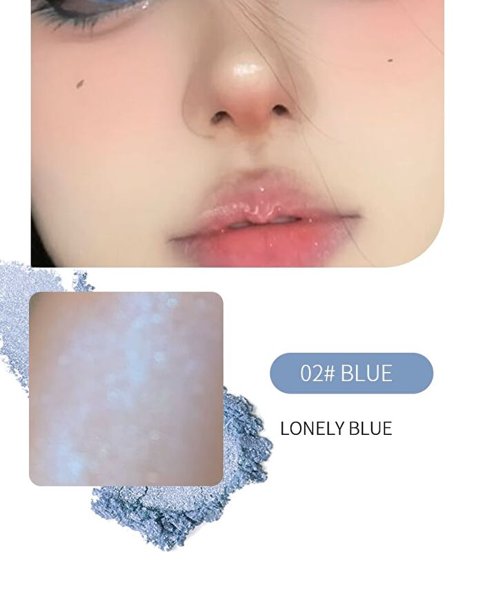 Herorange Light Cream Becomes Monochrome Eye Shadow - 1-3 - #02 Blue