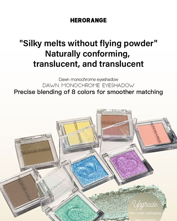 Herorange Dawn Monochrome Eyeshadow - 5-8 - #06 Summer Is A Flash