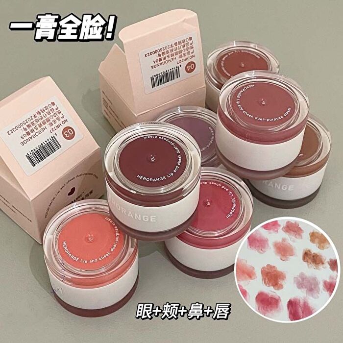 Herorange Lip & Cheek Dual -purpose Cream - 1-4 - #02 Coral Apricot