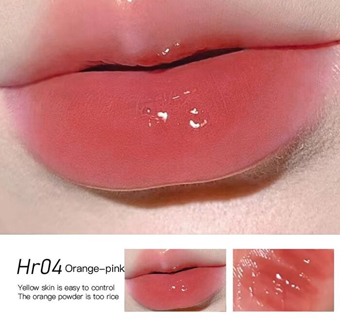 Herorange Water Light Lip Glaze - 1-4 - #01 Tulip Powder