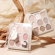Geometry 9-Color Eyeshadow Palette - 2 Types - 101# Nude Coffee - 9g