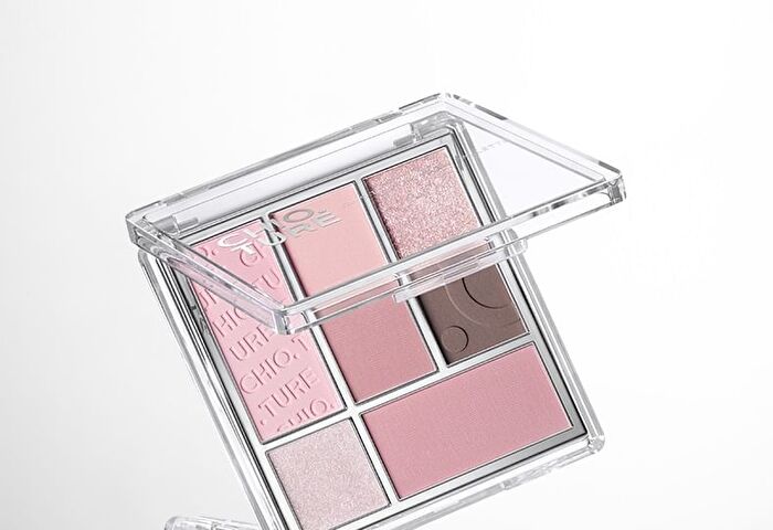 Chioture Textural 7-Color Eyeshadow Palette - 3 Types - 03# Milk Melon - 9g