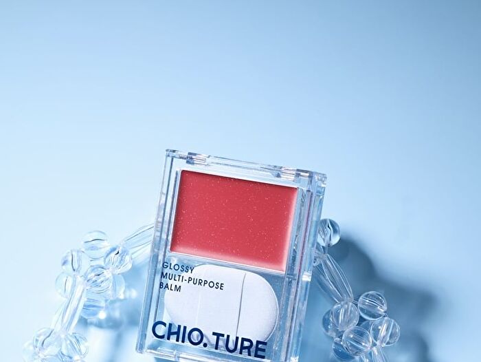 Chioture Glossy Multi-Use Cream Blush / Highlighter - G01# Crystal Red - 2g