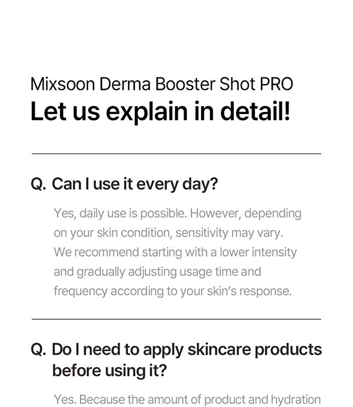 mixsoon Derma Booster Shot Pro - 1 set