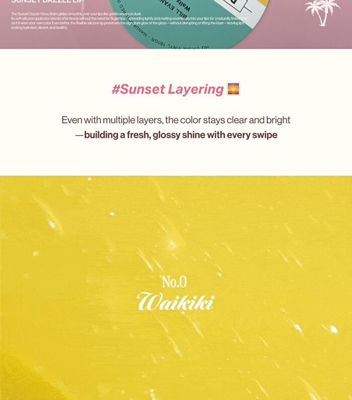 Sunset Dazzle Gloss Balm - 6 Colors - No. 4 Bora Bora