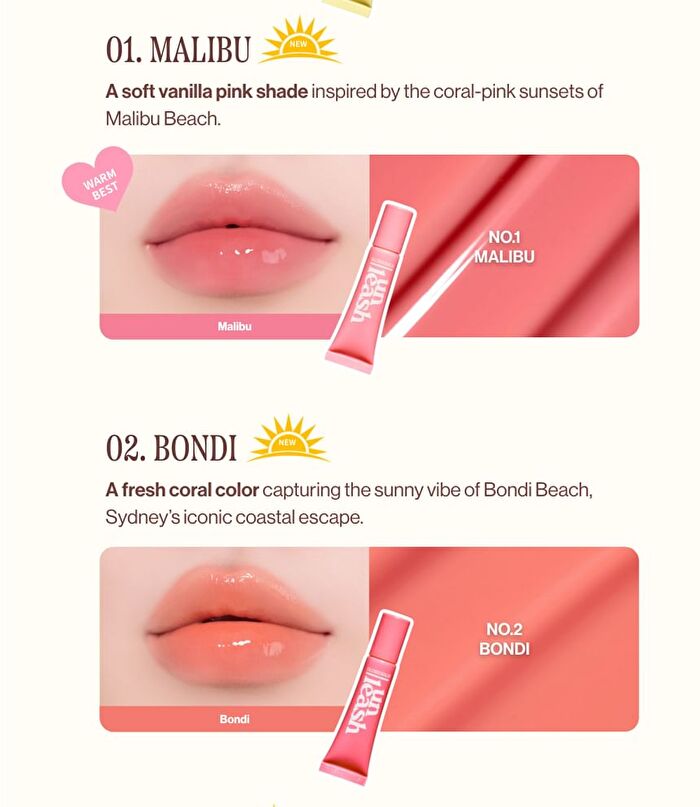Sunset Dazzle Gloss Balm - 6 Colors - No. 4 Bora Bora