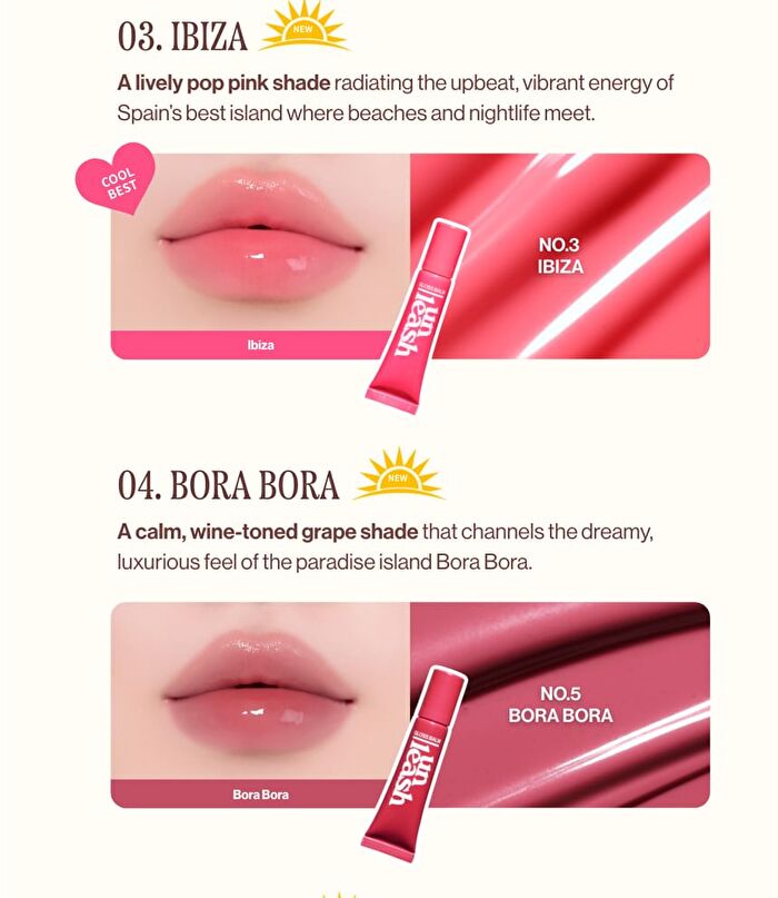 Sunset Dazzle Gloss Balm - 6 Colors - No. 4 Bora Bora
