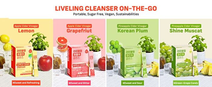 LIVELING Cleanse Pineapple Cider Vinegar - 2 Types - Shine Muscat Flavor
