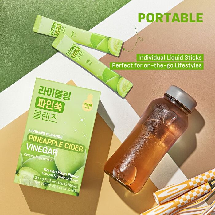 LIVELING Cleanse Pineapple Cider Vinegar - 2 Types - Shine Muscat Flavor