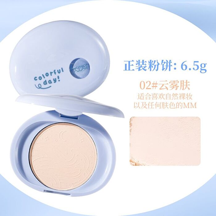 Cloud Island Clear Oil Control Pressed Powder - 3 Colors - #3 Clear white