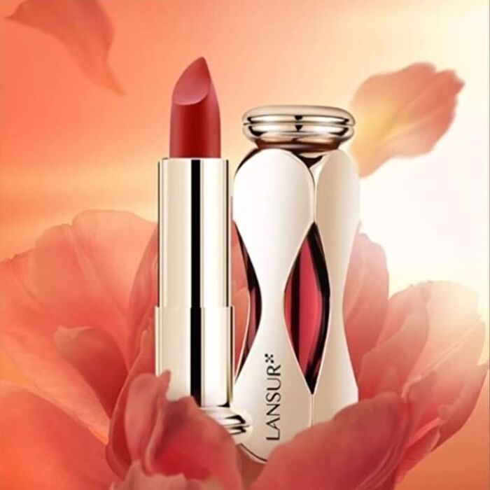 Lansur Ultra Matte Lipstick - 6 Colors - M03# Warm Dusk Orange - 3.6g