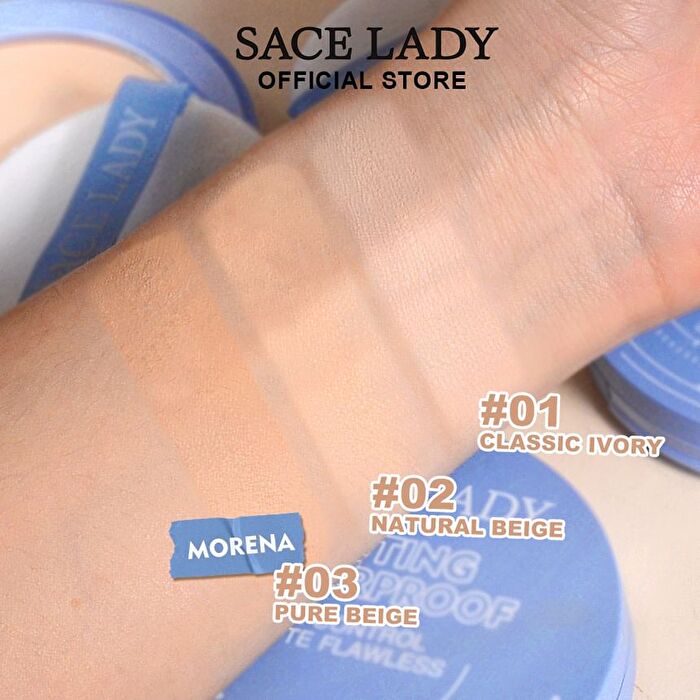Lasting Waterproof Face Powder - 3 Colors - 02# Natural Beige - 10g