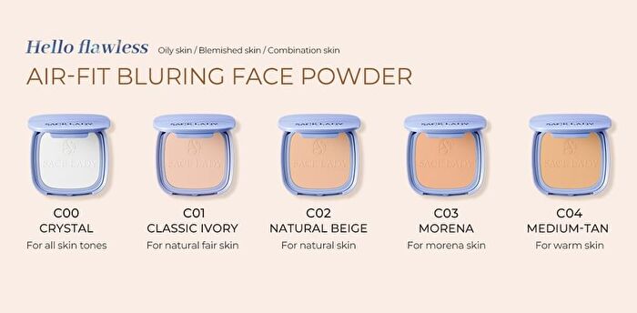 Air-Fit Bluring Face Powder - 4 Shades - B02# Rose - 9.5g