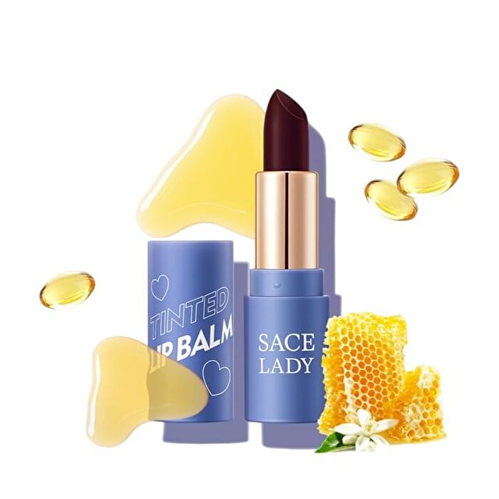 Tinted Lip Balm - 3 Colors - 02# Ambre Noire - 3.5g
