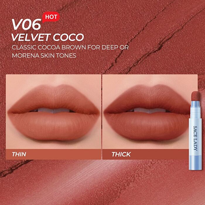 Air Cushion Lip & Cheek Cream - 6 Colors - V05# Cozy Berry - 3.3g