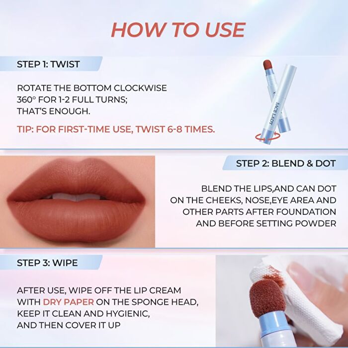 Air Cushion Lip & Cheek Cream - 6 Colors - V05# Cozy Berry - 3.3g