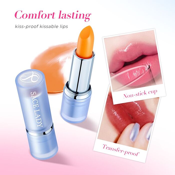 Color Changing Tinted Lipstick - 5 Colors - A03# Elegant Red - 3.5g