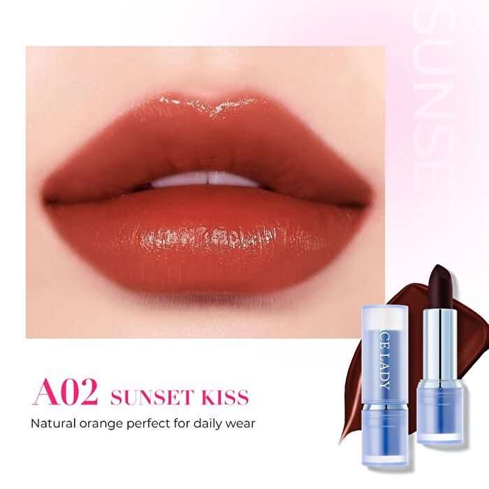 Color Changing Tinted Lipstick - 5 Colors - A03# Elegant Red - 3.5g