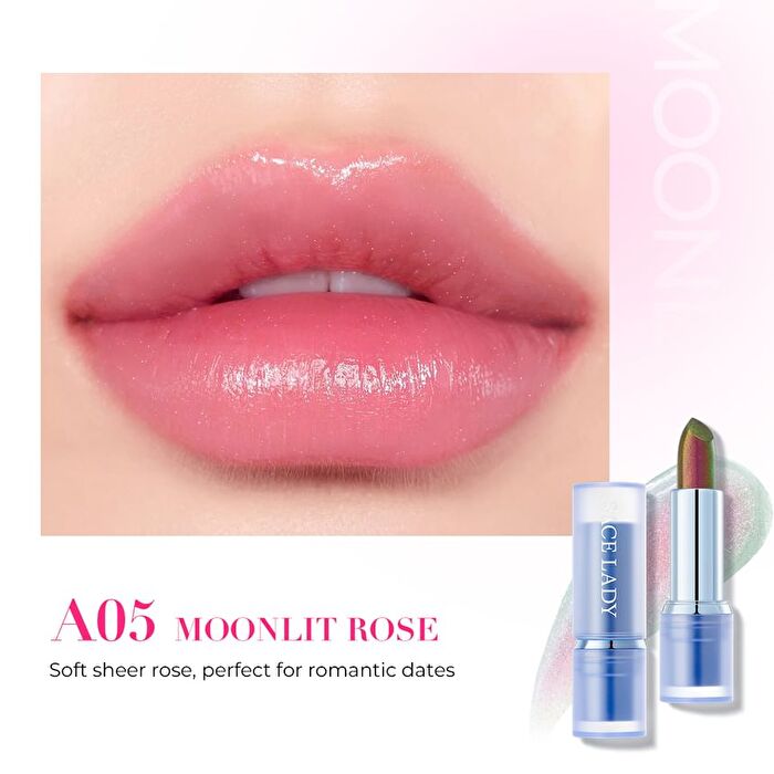 Color Changing Tinted Lipstick - 5 Colors - A03# Elegant Red - 3.5g