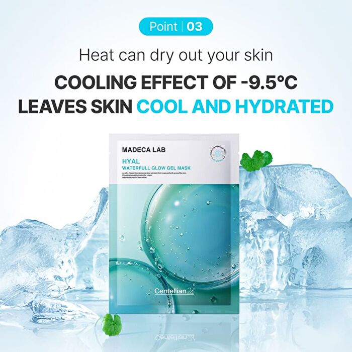 Madeca Lab Glow Gel Mask Set 5 pcs - 2 Types - Hyal Waterfull