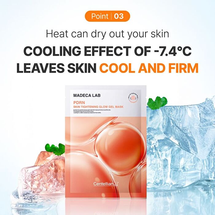 Madeca Lab Glow Gel Mask Set 5 pcs - 2 Types - PDRN Skin Tightening