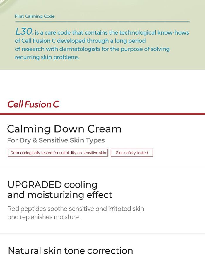 Cica Calming Down Cream - 50ml