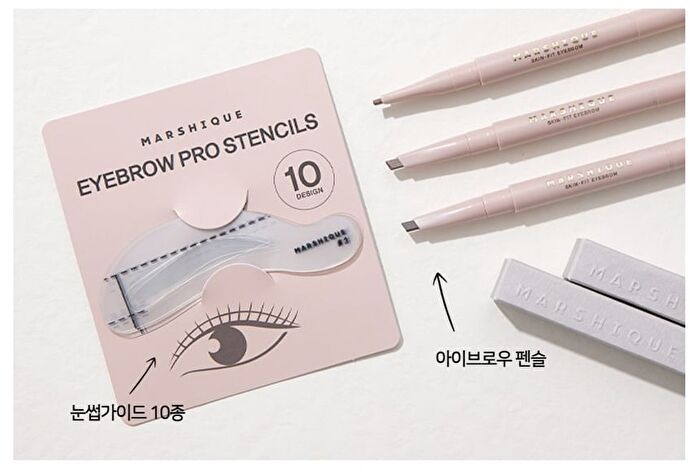 Marshique Eyebrow Pro Drawing Guide Set - 10 pcs