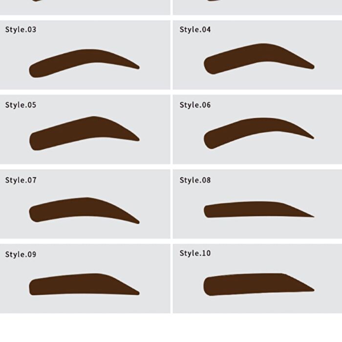 Marshique Eyebrow Pro Drawing Guide Set - 10 pcs