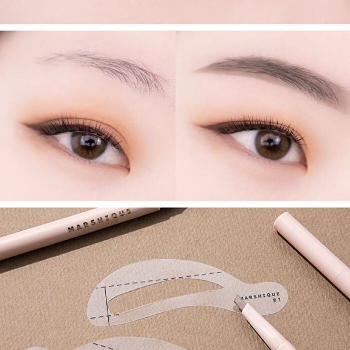 Marshique Eyebrow Pro Drawing Guide Set - 10 pcs