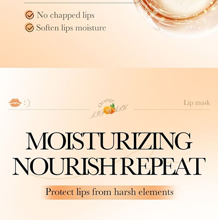 Fayankou Orange Moisturizing Soft Lip Mask - #Lip Mask