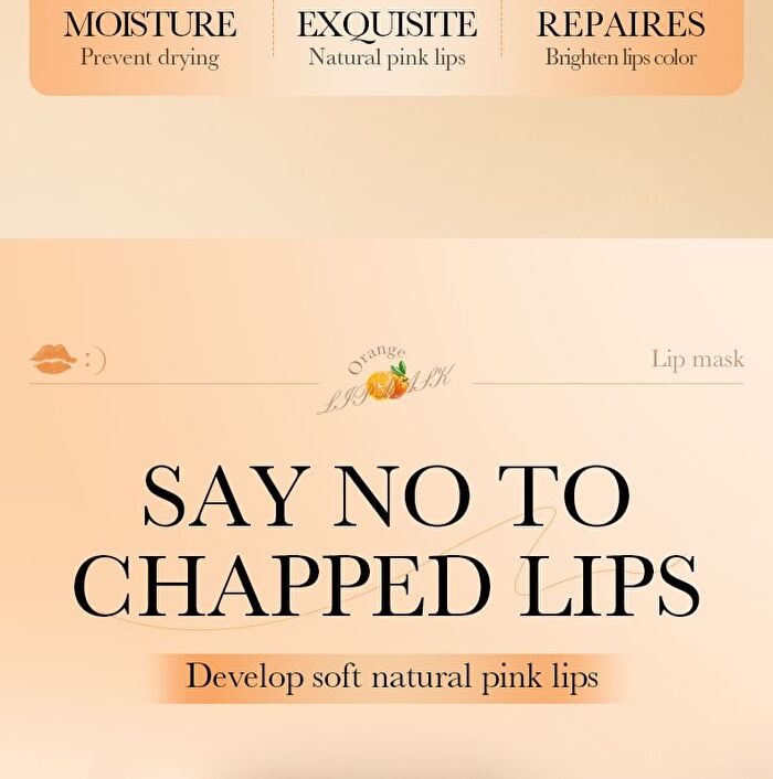 Fayankou Orange Moisturizing Soft Lip Mask - #Lip Mask