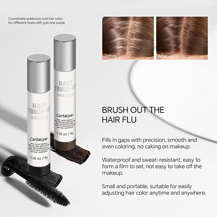 Natural Eyebrows & Hair Touch-Up Stick - 2 Colors - 01# Dark Brown - 8g