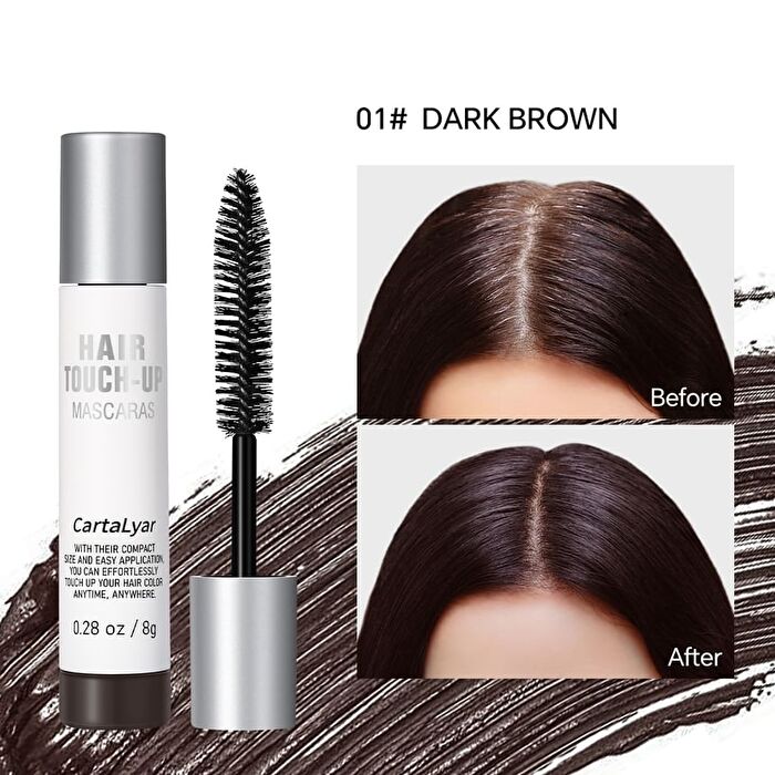 Natural Eyebrows & Hair Touch-Up Stick - 2 Colors - 01# Dark Brown - 8g