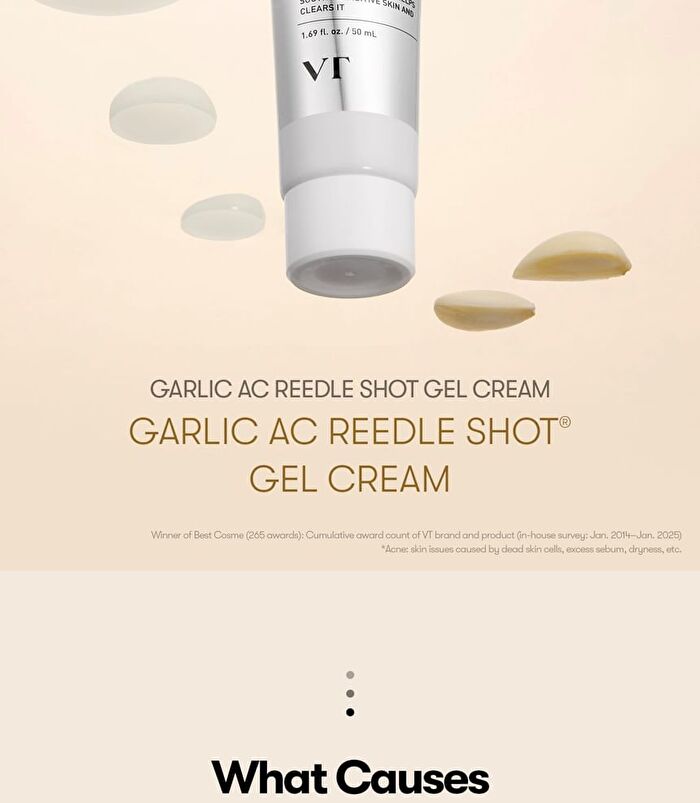 Vt Garlic AC Reedle Shot Gel Cream - 50ml