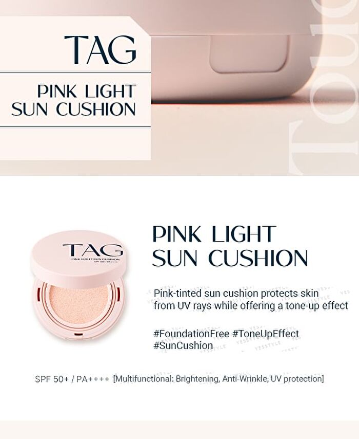 too cool for school TAG Pink Light Sun Cushion - 15g