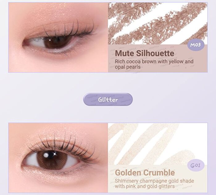 TAG Gleam Eye Pencil - 6 Colors - #G03 Pink Crush