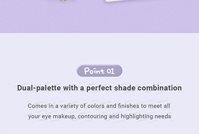 too cool for school TAG Gleam On Eye Palette - 7 Types - #03 Angelic Pink
