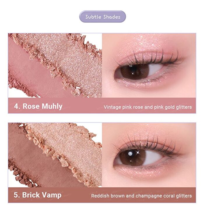 TAG Gleam On Eye Palette - 7 Types - #06 Neutral Brown