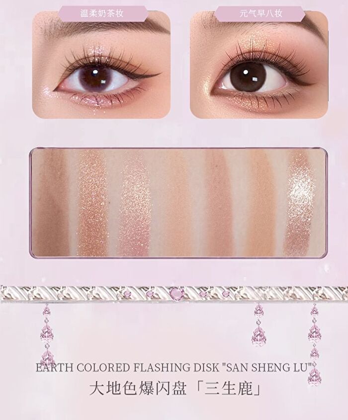 Colorrose Eternal Dream Series 8-Color Eyeshadow Palette - 3 Types - CR1076 Eternal Peacock - 6.8g