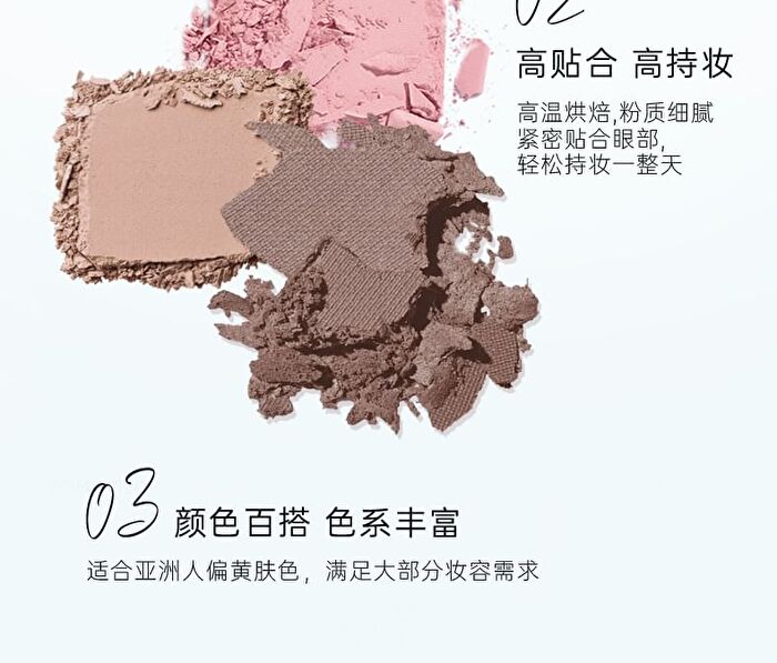 Colorrose Water Ripple Series Comprehensive Makeup Palette - 2 Types - CR776 Cream Iris Blue - 10g