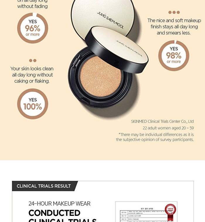 Jung Saem Mool Essential Skin Nuder Long Wear Cushion - 6 Colors - 2025 Version - Fair